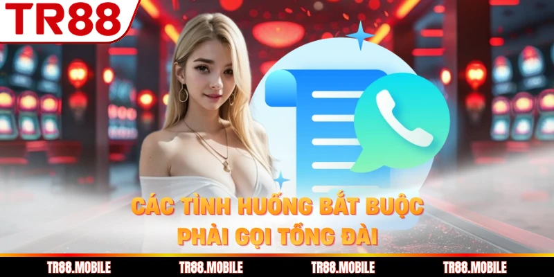 Các tình huống bắt buộc phải gọi tổng đài