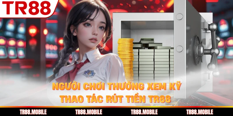 Người chơi thường xem kỹ thao tác rút tiền TR88 