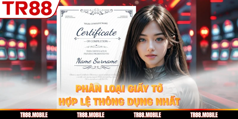 Phân loại giấy tờ hợp lệ thông dụng nhất